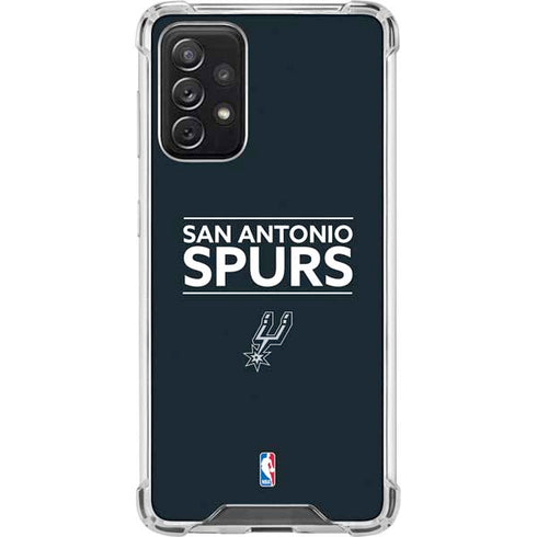 NBA San Antonio Spurs Standard - Black Galaxy A72 5G Clear Case
